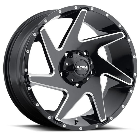 Ultra Wheel Wheel 206-2273BM44 Vortex 206; 22 Inch Diameter x 12 Inch Width; 5 x 127 Millimeter/5 x 5.00 Inch Bolt Pattern; 60 Degree Conical Seat Lug; -44 Millimeter Offset; 4.77 Inch Backspacing