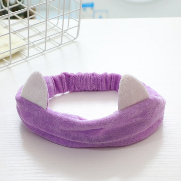 Bonitas y lindas orejas de conejo tridimensionales, banda para el cabello para lavarse la cara, mascarilla de maquillaje, banda para el cabello, accesorios para el cabello de estilo coreano