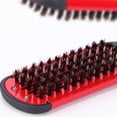 thumbnail image 4 of Cepillo alisador de pelo, cepillo de pelo antitirones de doble cara, peine alisador de pelo profesional, cepillo alisador de pelo antitirones de peluquería, rojo, 4 of 4