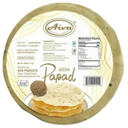 Aiva Pappadums (Indian Lentil Wafer Snack) Cumin Papad