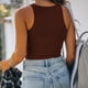 thumbnail image 4 of Camiseta básica sin mangas para mujer Nikou ajustada durabilidad mejorada, 4 of 5