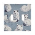 thumbnail image 5 of WOBOGO Cute Fox 3-hole Switch Plates PC Flame Retardant Plastic Material Glossy Finish Smooth Touch 6.37x4.48x0.27in, 5 of 8
