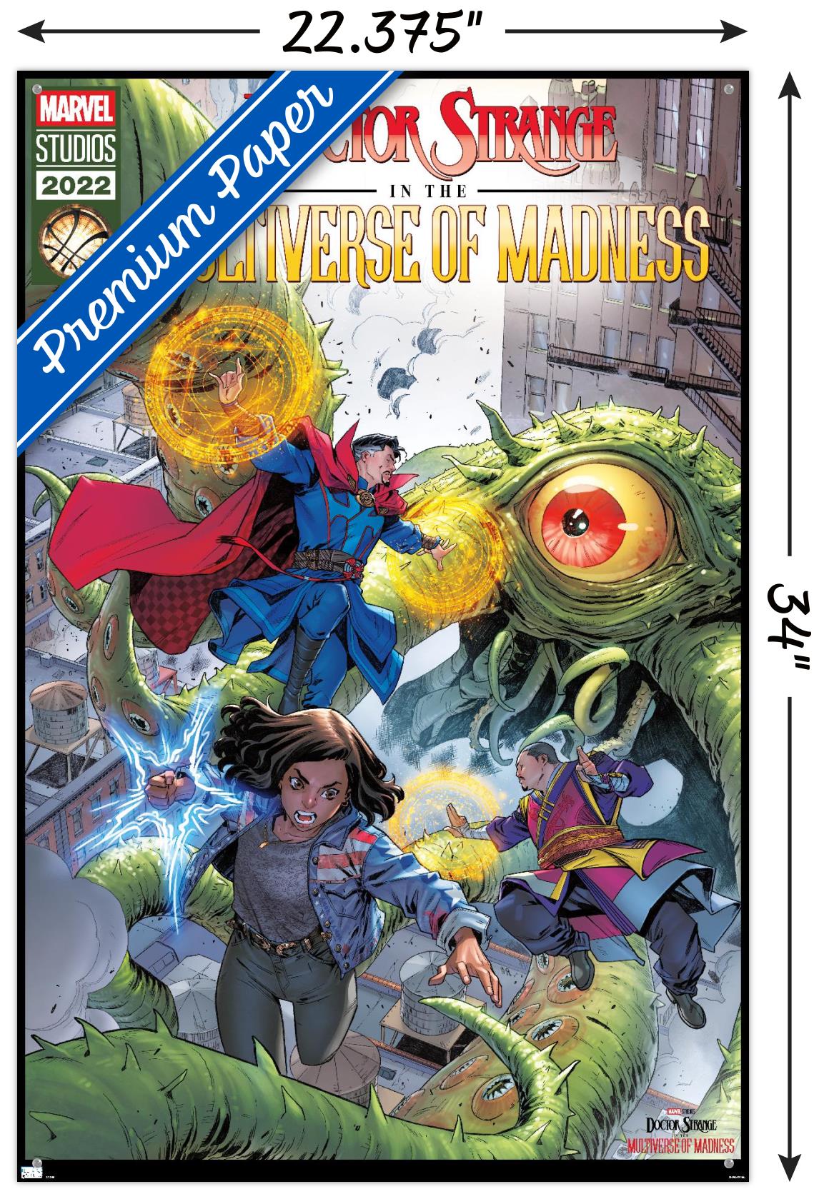 Marvel Doctor Strange in the Multiverse of Madness - Action Wall Poster with Pushpins, 22.375" x 34"