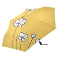 thumbnail image 5 of Spring Blooms on Yellow Folding Umbrella UV50+ Waterproof Sun Protection Auto Open Close Compact Fiberglass Frame, 5 of 8