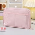 thumbnail image 3 of Cute Colored Pencil Bag - 12 Compartments/90° Opening, Weaving Cloth/Durable, for Stationery/Travel/Makeup, 3 of 3