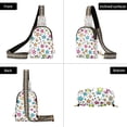 thumbnail image 7 of FORMRS Womens Crossbody Sling Bag Travel Daypack Shoulder Chest Backpack, White Stars, 7 of 7