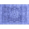thumbnail image 1 of Ahgly Company Indoor Rectangle Abstract Blue Modern Area Rugs, 2' x 4', 1 of 4