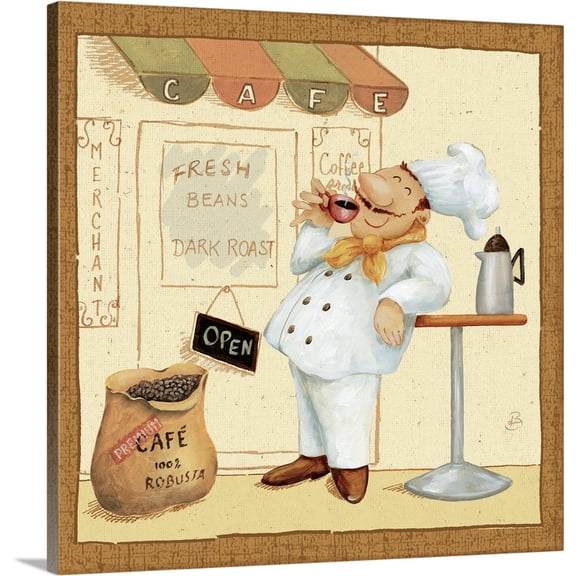 Great BIG Canvas | "Chef's Market IV" Canvas Wall Art - 24x24