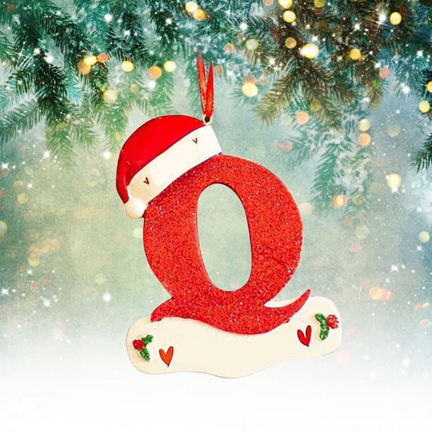 Navidad Little Red Hat Carta Colgante DIY Escribible Nombre 26 Carta Colgante Wmkox8yii gf6261