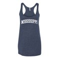 thumbnail image 2 of Wild Bobby State of Mississippi College Style Women Tri-Blend Racerback Tank Top, 2 of 6