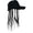 (Black Hat) Black, variant on Braided Wig Baseball Cap, Snapback Hat with Attached Dreadlock Braids for Men Women Costume Party Festival Daily Wear