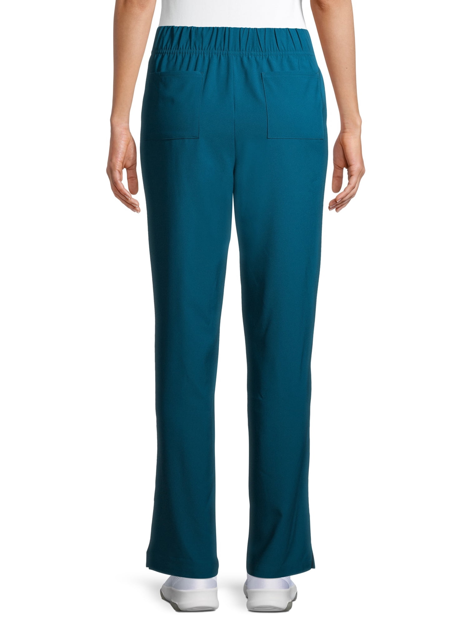 ClimateRight by Cuddl Duds Modern Fit Straight-Leg Flat Front Scrub Pant (Women's Petite), 1 Count, 1 Pack