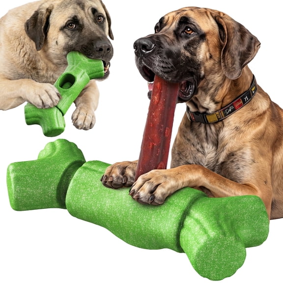 KADTC 2 in 1 Extra Extra-Large Size Durable Dog Bully Stick Holder and Indestructible Bone Chew Toy for Large Aggressive Chewers Breed Dogs