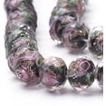 thumbnail image 3 of 45pcs 9~12mm Gold Sand Lampwork Beads Glass Handmade Round Loose Beads for Rosary Making Jewelry Craft Making with 2mm Hole - Black DIY, 3 of 9