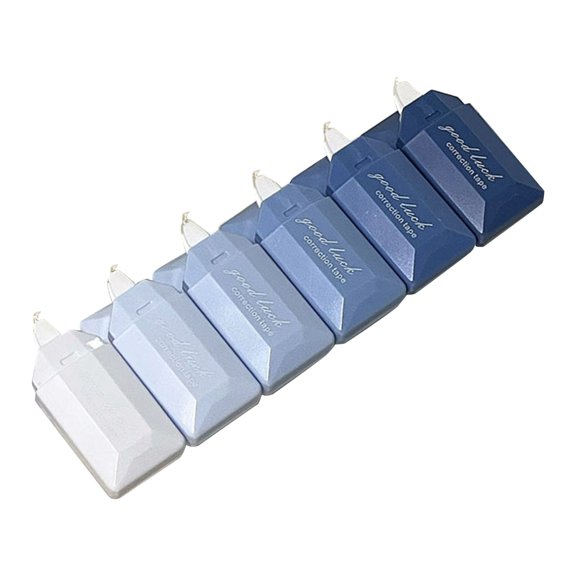 6 Pieces White Out Correction Tape Correction Rollers Card Style Gradient Correction Tape for Instants Corrections