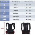 thumbnail image 2 of Posture Corrector for Men and Women, Fully Back Brace for Clavicle Support, Adjustable Back Straightener Lumbar Support for Spinal, Neck, Shoulder锛孎ull Back (Size : 2XL), 2 of 8