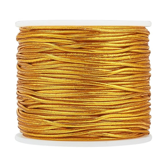 Hilo de rosca PH PandaHall Metallic, 2 mm, 50 m, dorado