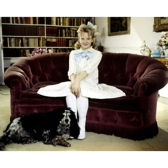 Pollyanna Hayley Mills Posing With Pet Dog 24X36 Classic Hollywood Poster