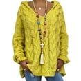 thumbnail image 1 of Innerwin Chandail d'Hiver Chaud pour Femmes Chic à Manches Longues Confortable Jaune S, 1 of 3