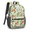 thumbnail image 2 of Pioneer Flower Floral Print Pattern 17" School Backpacks for Teens,Waterproof Oxford Fabric,S-Shape Padded Straps for School,Travel,Hiking,Camping, 2 of 5