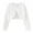 White, variant on Mercatoo Sparkly Cardigan for Girls Bolaro Shrag Jacket Lightweight Long Sleeve Sweater Crewneck Plain Shirt Kids School Clothes