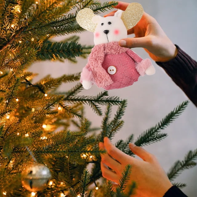 pstuiky Lindo colgante de árbol de Navidad con muñeco de nieve anciano decoración de muñeco de nieve decoración de escena decoración navideña