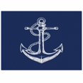 thumbnail image 2 of Area Rugs 4x6 Ft Coastal Anchor Nautical Knot Navy Blue Minimalist Non-Slip Washable Rug Indoor Rug Floor Mats Non Shedding Carpet for Living Room Bedroom Dining Room Home Decor, 2 of 8