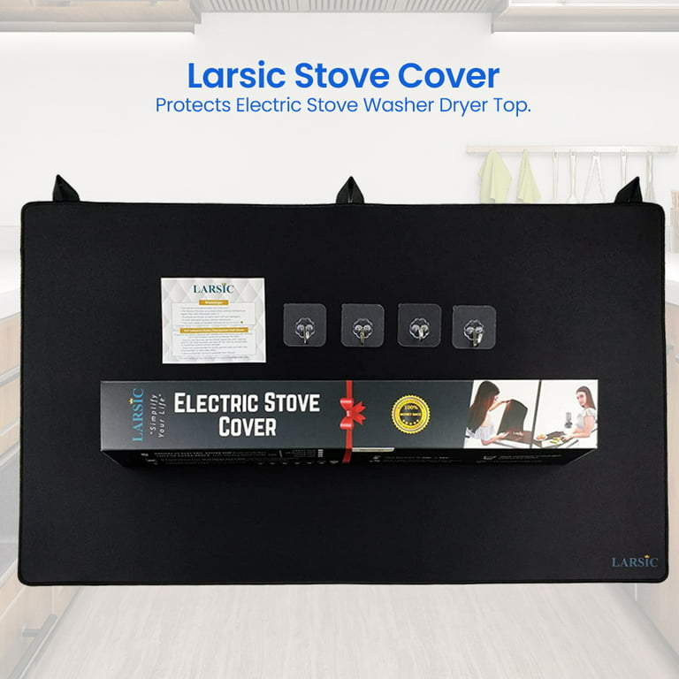 Larsic Fireproof Stove Cover - Protects Electric Stove Washer