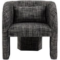 thumbnail image 4 of Meridian Furniture Sawyer Black Weaved Fabric Accent Chair, 4 of 8