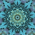 thumbnail image 1 of Ahgly Company Machine Washable Indoor Square Transitional Bright Turquoise Blue Area Rugs, 8' Square, 1 of 7