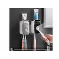thumbnail image 3 of Dispensador Automatico Pasta Dental Xtellar Porta Cepillos Dientes Color Gris, 3 of 4