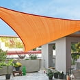 thumbnail image 4 of LA TALUS Sun Shade Sail Multi-sizes Triangle Waterproof UV-Proof Polyester Oxford Cloth Garden Patio Sand UV Block Canopy Awning Outdoor Supplies Red size A, 4 of 13