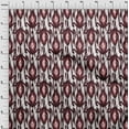 thumbnail image 4 of oneOone Rayon Maroon Fabric Ikat Sewing Material Print Fabric By The Yard 56 Inch Wide, 4 of 4