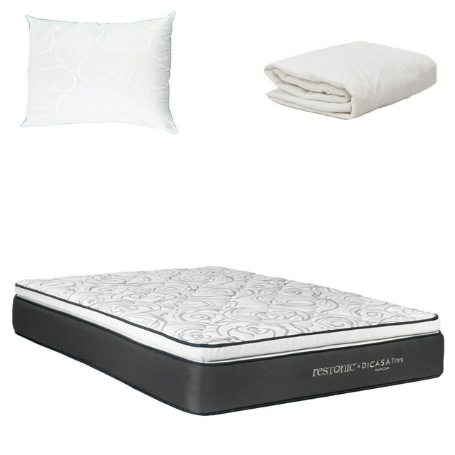 Colchón Individual Dicasa Trini con Almohada de Osos y Protector de colchón