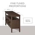 thumbnail image 5 of Open Box Maven Lane Turner Wooden Media Unit in Antiqued Brown Finish, 5 of 6