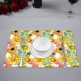 thumbnail image 2 of MKHERT Wildflower Yellow Chamomile Flower Watercolor Style Placemats Table Mats for Dining Room Kitchen Table Decoration 12x18 inch,Set of 6, 2 of 4