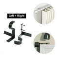 thumbnail image 6 of BSHAPPLUS® 4 Pcs No Drill Curtain Rod Brackets,2 Pair Silver Metal Nail‑in Curtain Rod Holders,No Screw Easy Install Curtain Rod Hooks for Wood Door Window Frame,Heavy Duty Hold Up to 20 LBS, 6 of 7