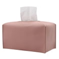 thumbnail image 4 of Funda de caja de pañuelos Sunnimix de cuero PU organizador de servilletas decorativas rectangulares Rosado, 4 of 8