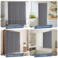 thumbnail image 5 of Shower Curtains for Bathroom-72"x72",Pure Color Light Gray Waterproof Bath Curtain Grommet Shower Curtain Set with Hooks, 5 of 9