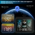 thumbnail image 4 of Multifunction Weather Station Alarm Clock Color Screen Sunrise and Sunset Thermometer Hygrometer with Wireless Outdoor Sensor ,High Precision, 4 of 7