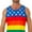 Rainbow with Stars, variant on Mens Pride Flag Tank Top Shirt Rainbow, Rainbow, Size: X-Large, Uzzi Active Wear
