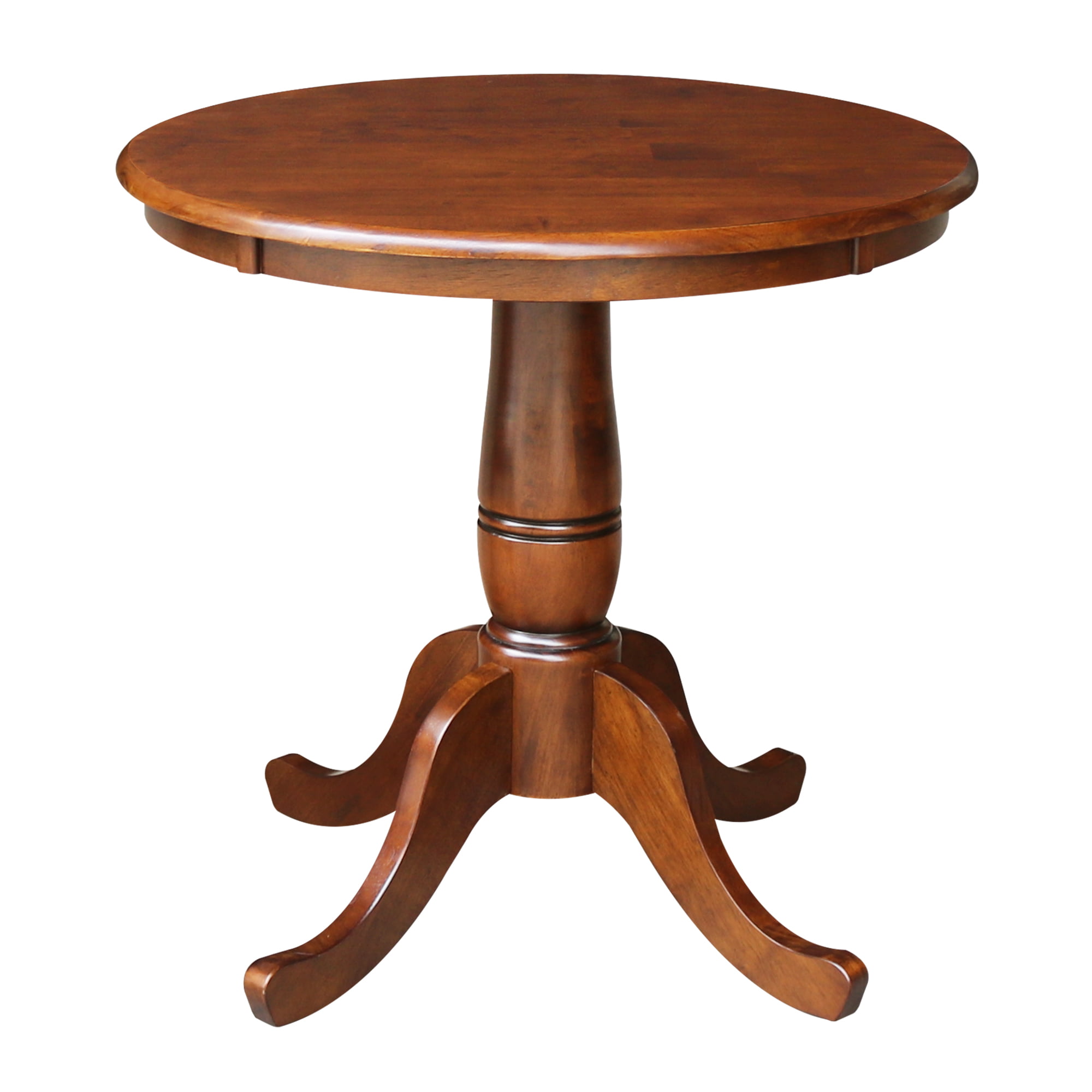 International Concepts Oakdale 30 in. Round Top Pedestal Dining Table ...