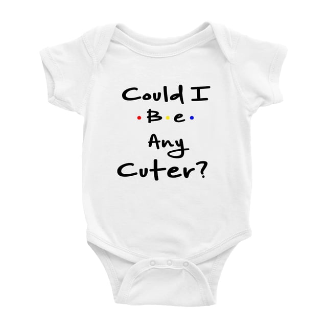 Pourrais-je Être Plus Mignon? Cache-Couche Drôle pour Bébé Garçon Fille Unisexe