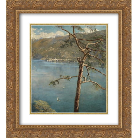 John Collier 2x Matted 20x24 Gold Ornate Framed Art Print 'Spring at Cadenabbia'