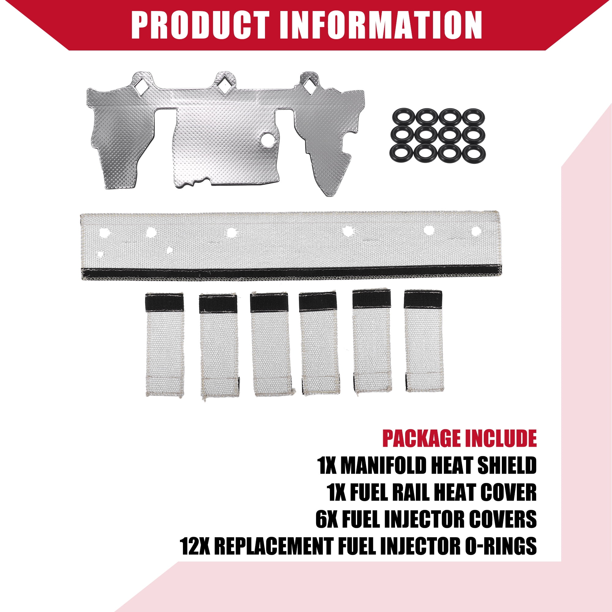 Unique Bargains Fuel Rail & Injector Cover Kit for Jeep Grand Cherokee 4.0L 97-04