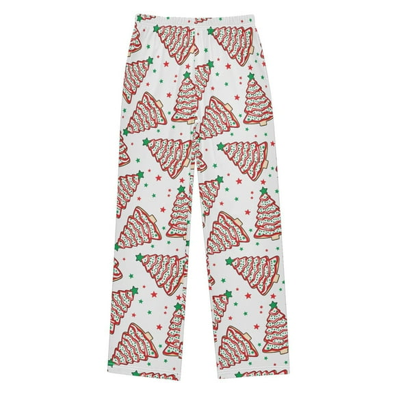 joogoo Christmas Tree Cakes Pajama Pants Pj Bottoms Sleepwear Lounge L
