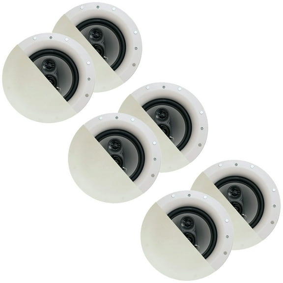 Acoustic Audio CSic84 Frameless In Ceiling 8" Speaker 3 Pair Pack 3 Way Home Theater Speakers