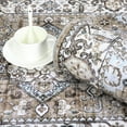thumbnail image 3 of HOMERRY Anti-Slip Area Rug for Living Room 5' x 7'Boho Vintage Medallion Floral Low Pile Rugs, khaki, 3 of 6