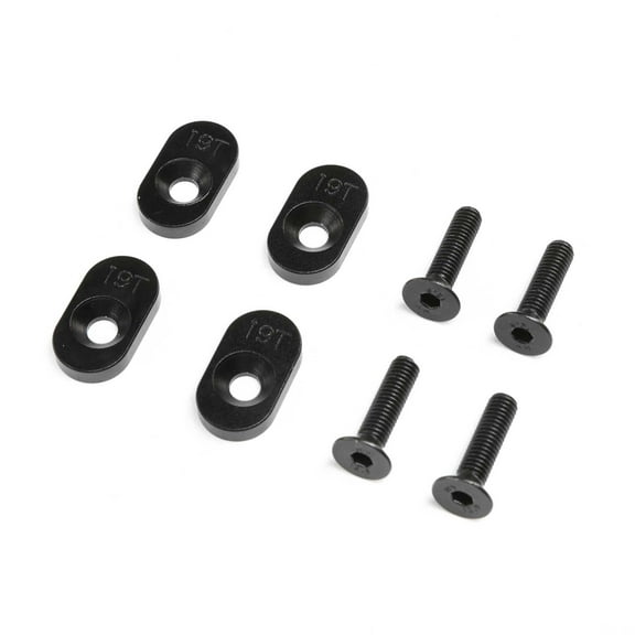 Losi EngineMountInsert & Screws 19T Black4 DBXL 2.0 LOS252137 Gas Car/Truck Replacement Parts