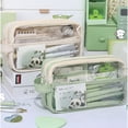 thumbnail image 3 of Five-Layer Pen Bag Multifunctional Portable Large Capacity Pencil Case PU Leather Pen Storage Bag Gift 03, 3 of 6